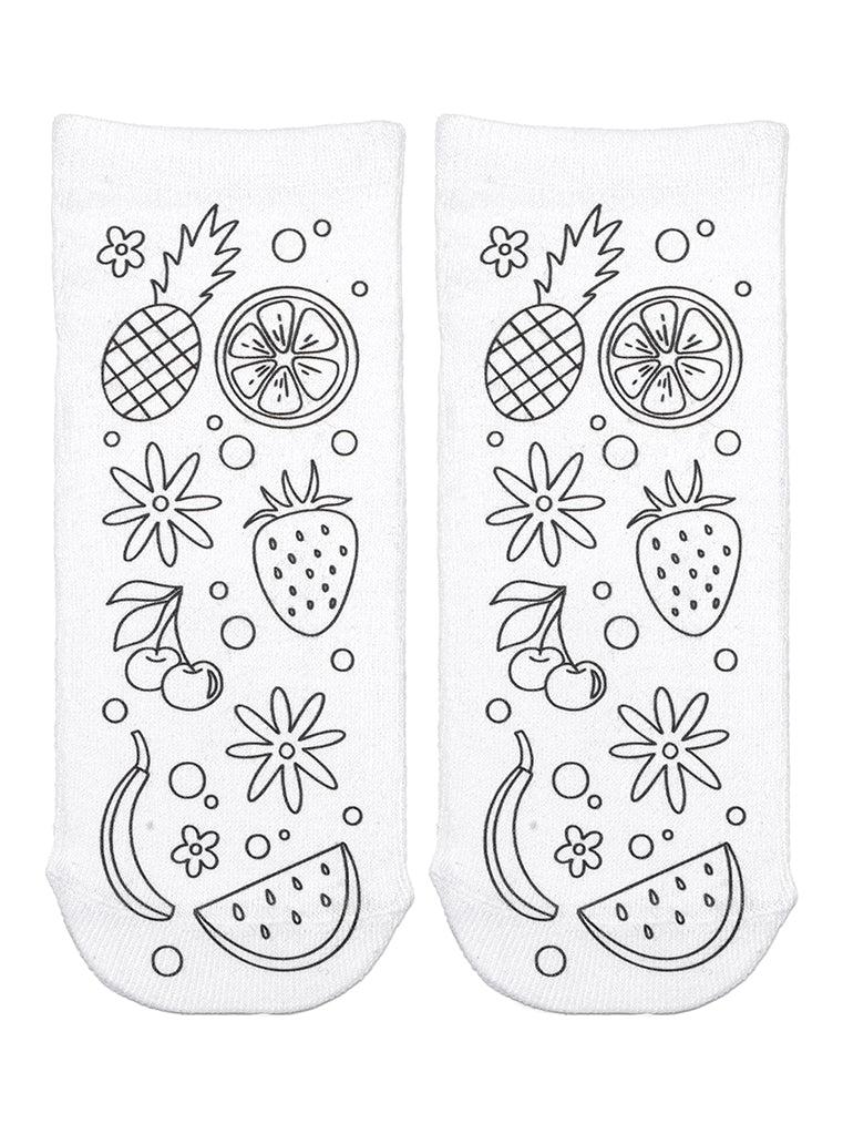 Living Royal Fruits Coloring Socks