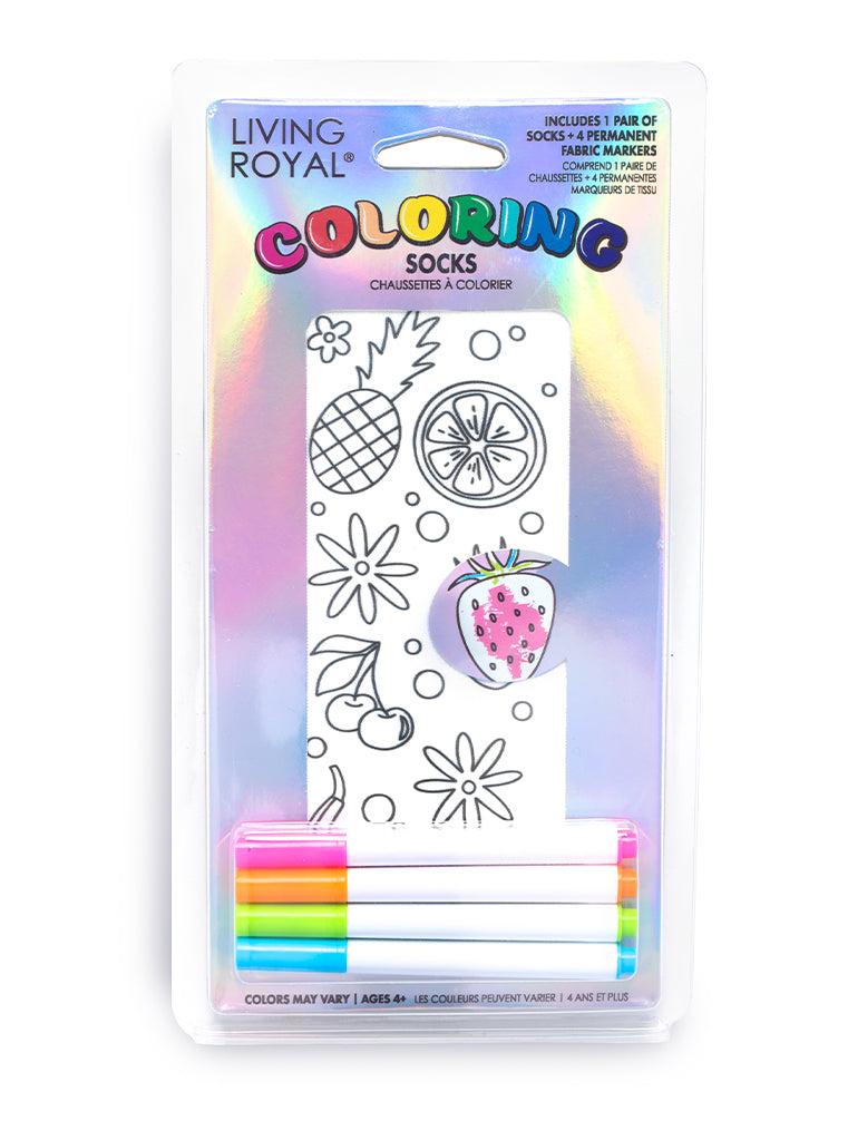 living royal Fruits Coloring Socks