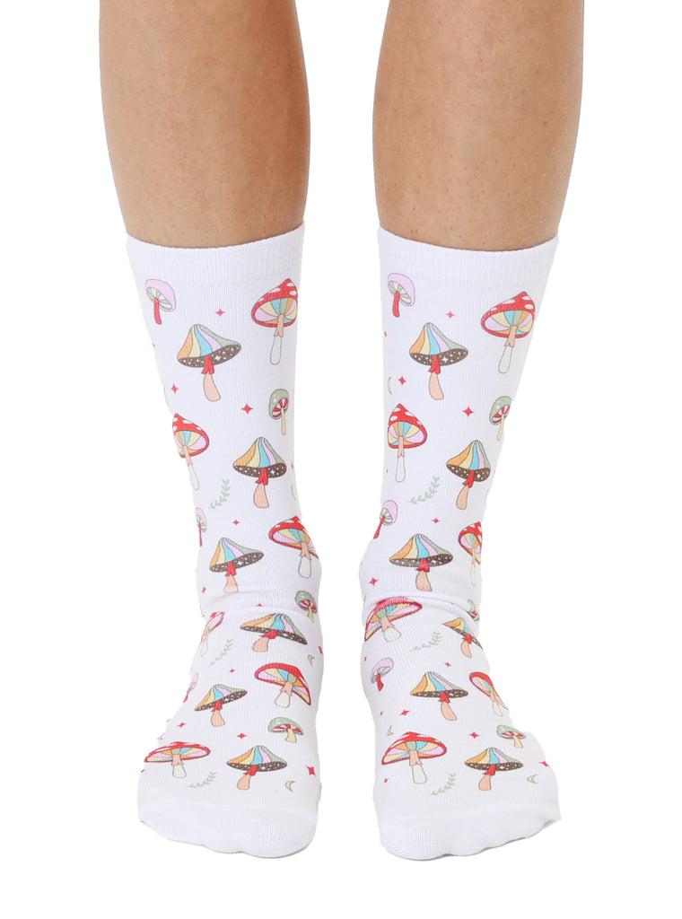 living royal Funky Mushroom Crew Socks