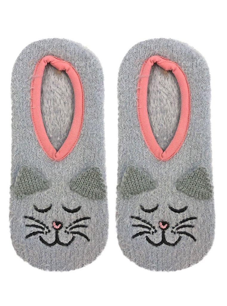 Living Royal Fuzzy Cat Slipper Socks