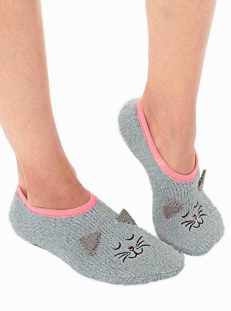 living royal Fuzzy Cat Slipper Socks