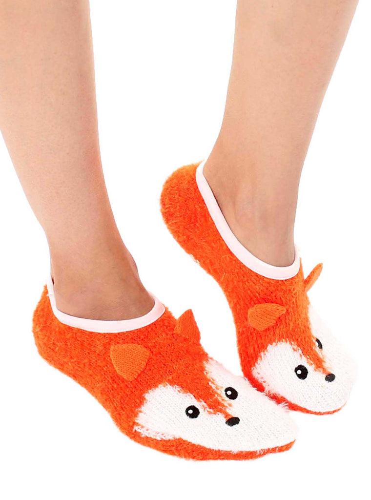 living royal Fuzzy Fox Slipper Socks