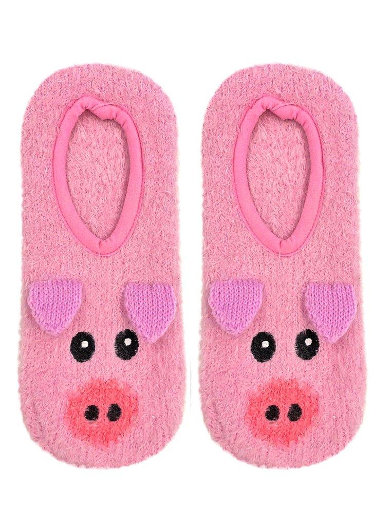 Living Royal Fuzzy Pig Slipper Socks