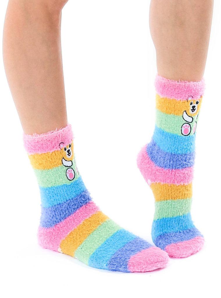 Living Royal Fuzzy Teddy Crew Socks