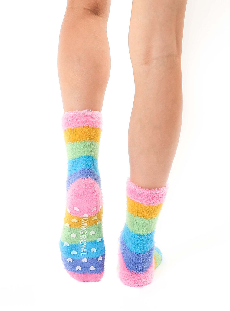 Living Royal Fuzzy Teddy Crew Socks