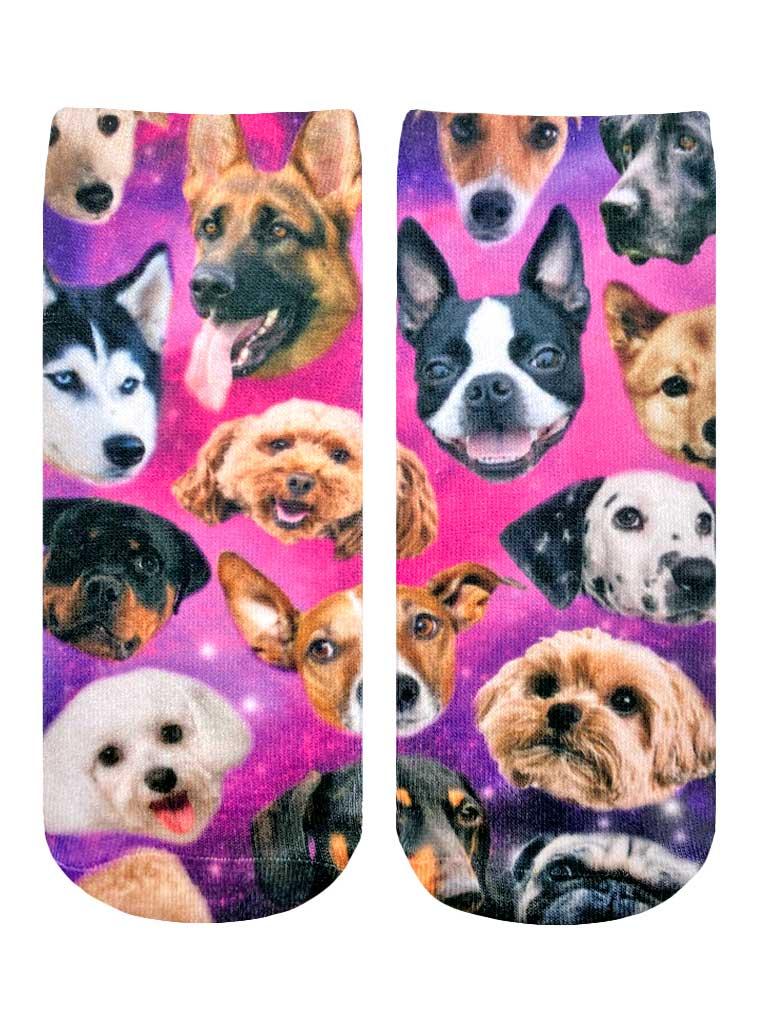 living royal Galaxy Puppy Ankle Socks