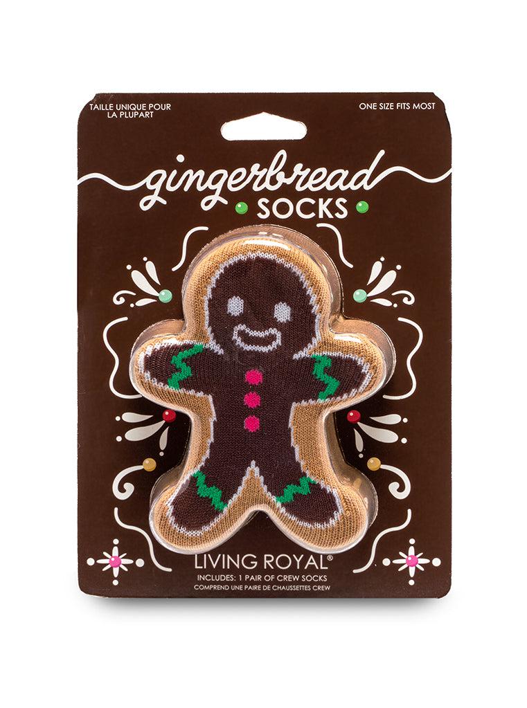 living royal Gingerbread 3D Crew Sock