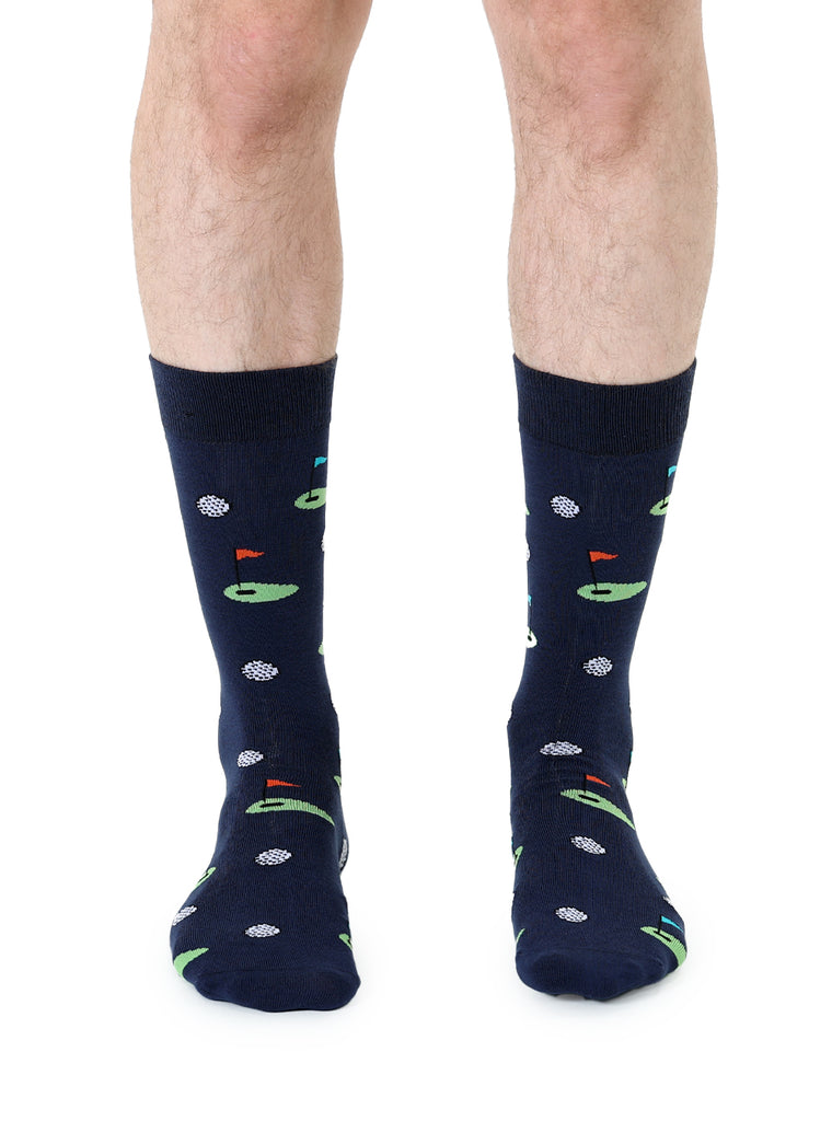 Living Royal Golfing Mens Bamboo Crew Socks