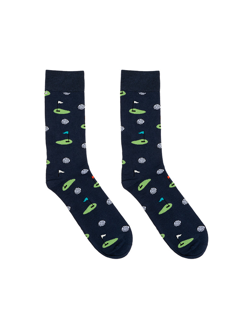 Living Royal Golfing Mens Bamboo Crew Socks