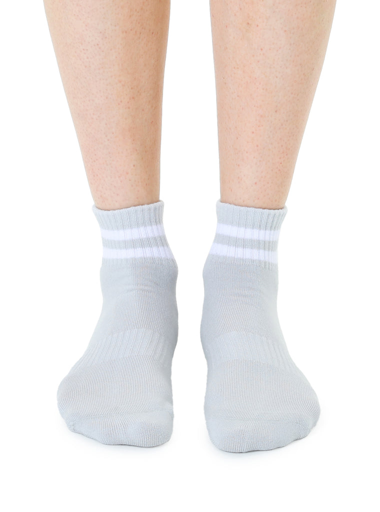 Living Royal Grey Stripe Grip Socks