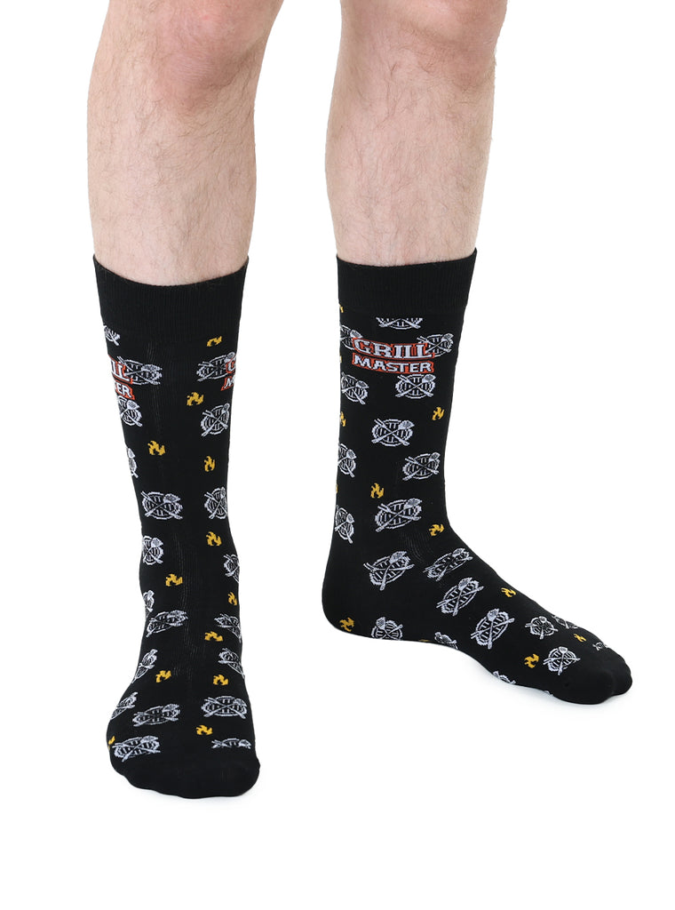 living royal Grill Master Mens Bamboo Crew Socks