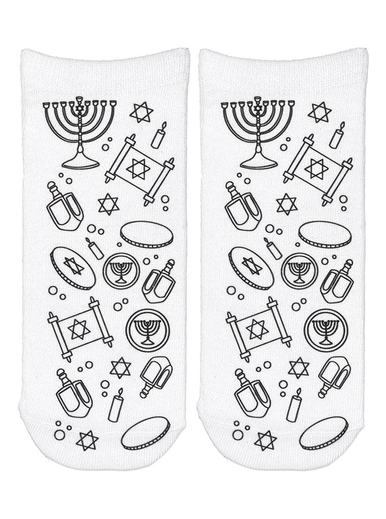 Living Royal Hanukkah Coloring Socks