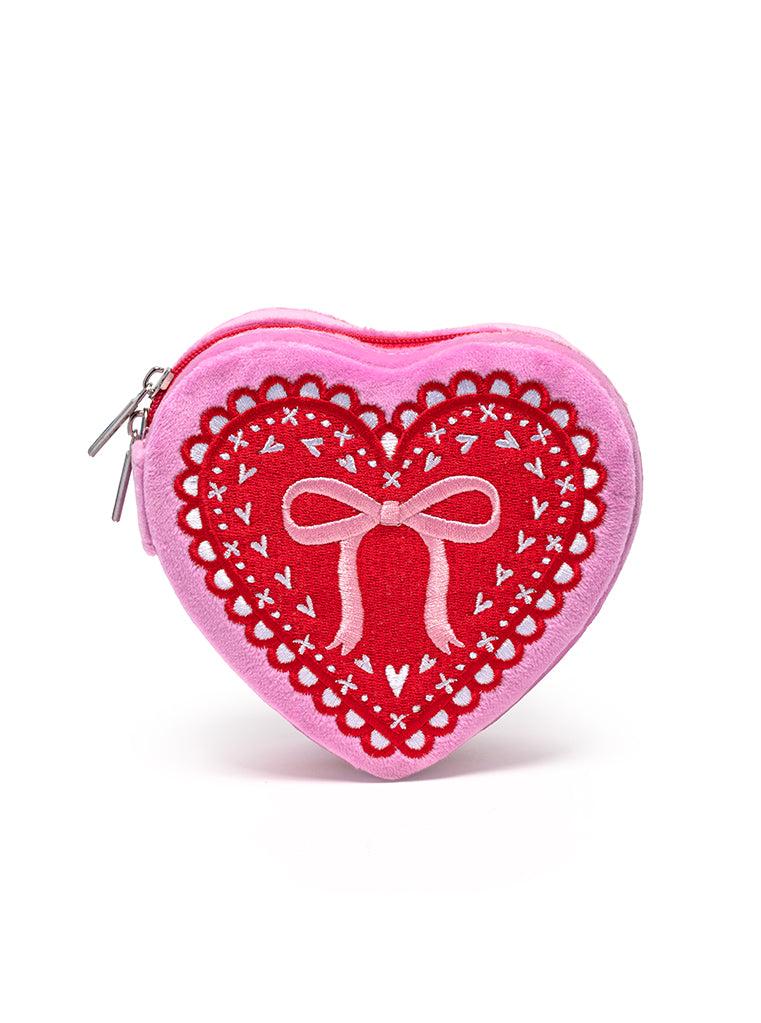 living royal Heart Jewelry Zip Case
