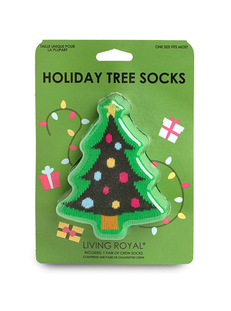 living royal Holiday Tree 3D Crew Sock