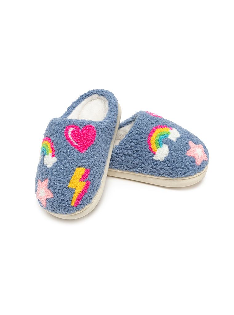 Living Royal Kids Denim Patch Slippers