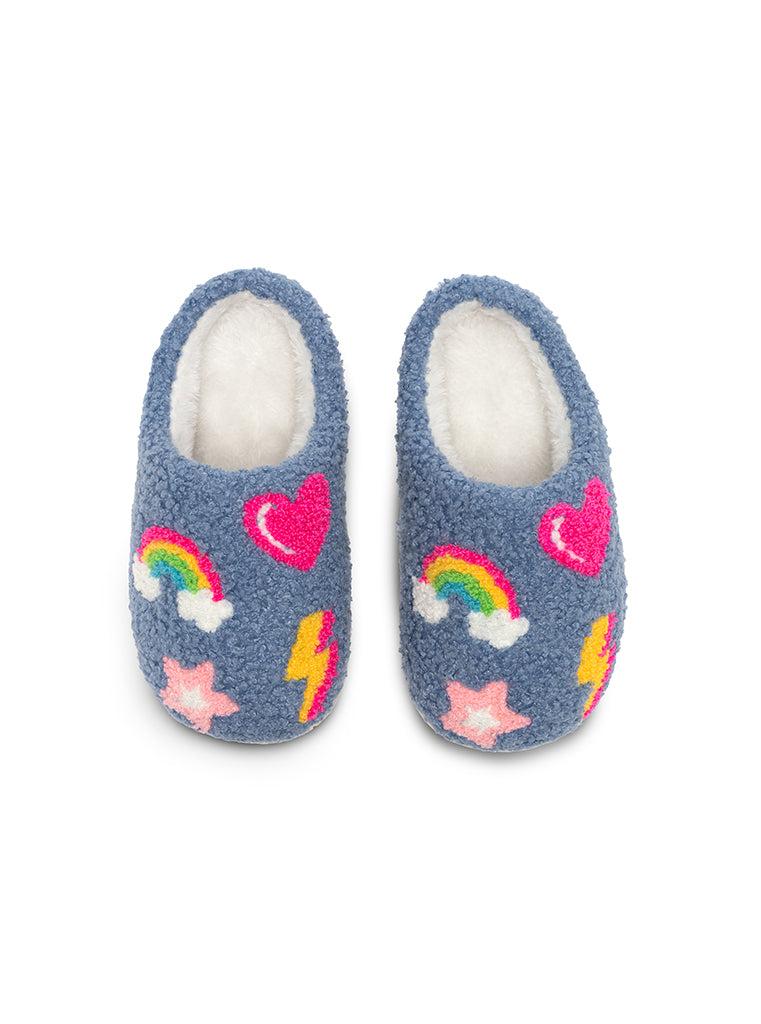 living royal Kids Denim Patch Slippers