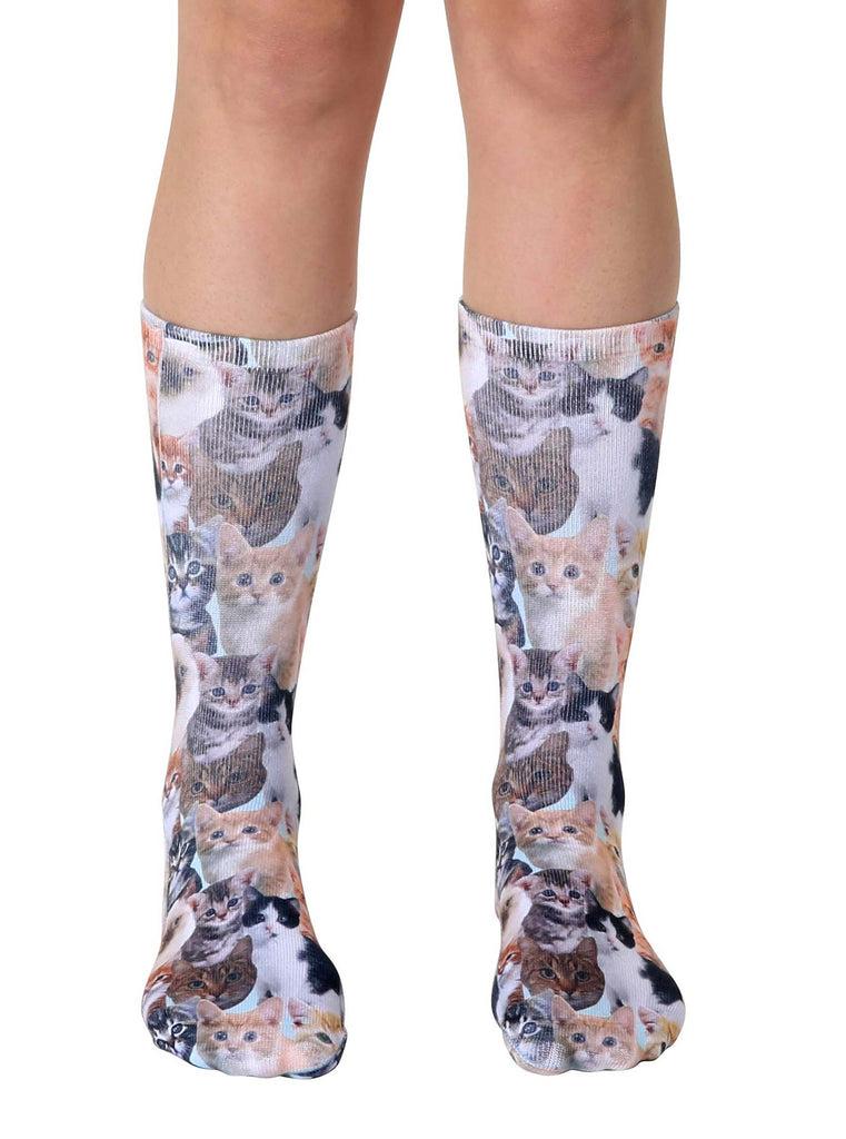 living royal Kitty All Over Crew Socks