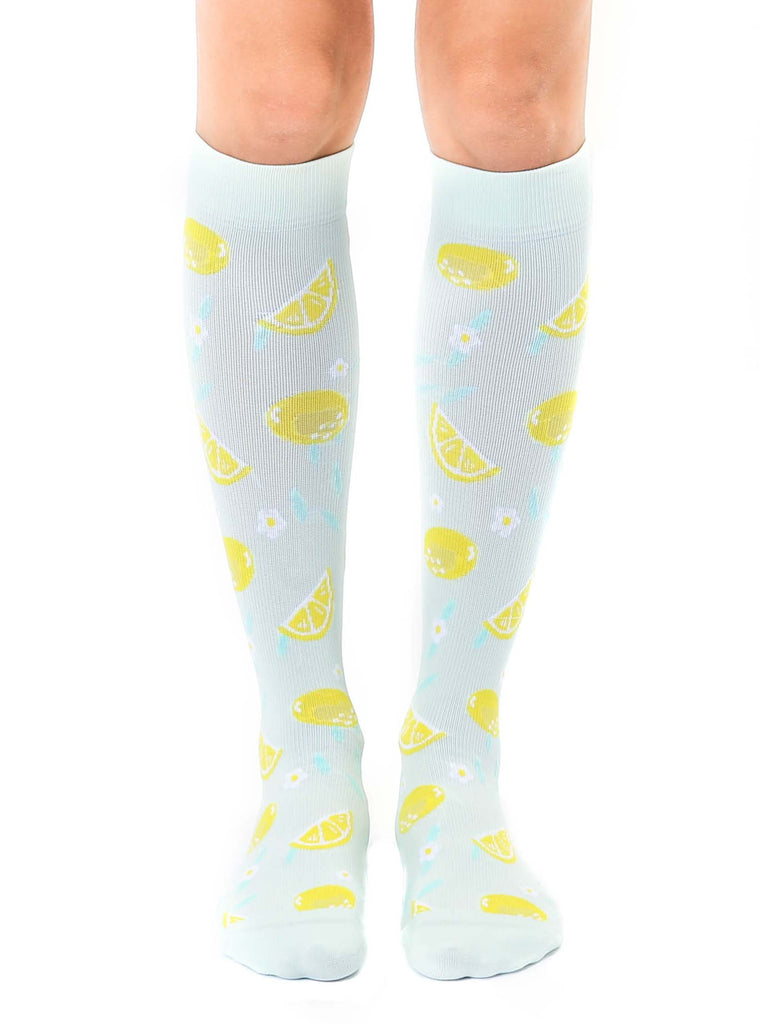 living royal Lemon Compression Socks