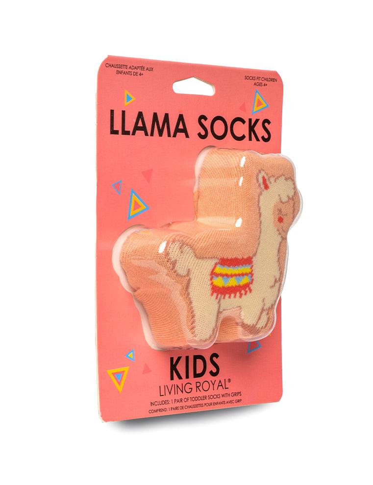 Living Royal Llama 3D Kids Crew Sock