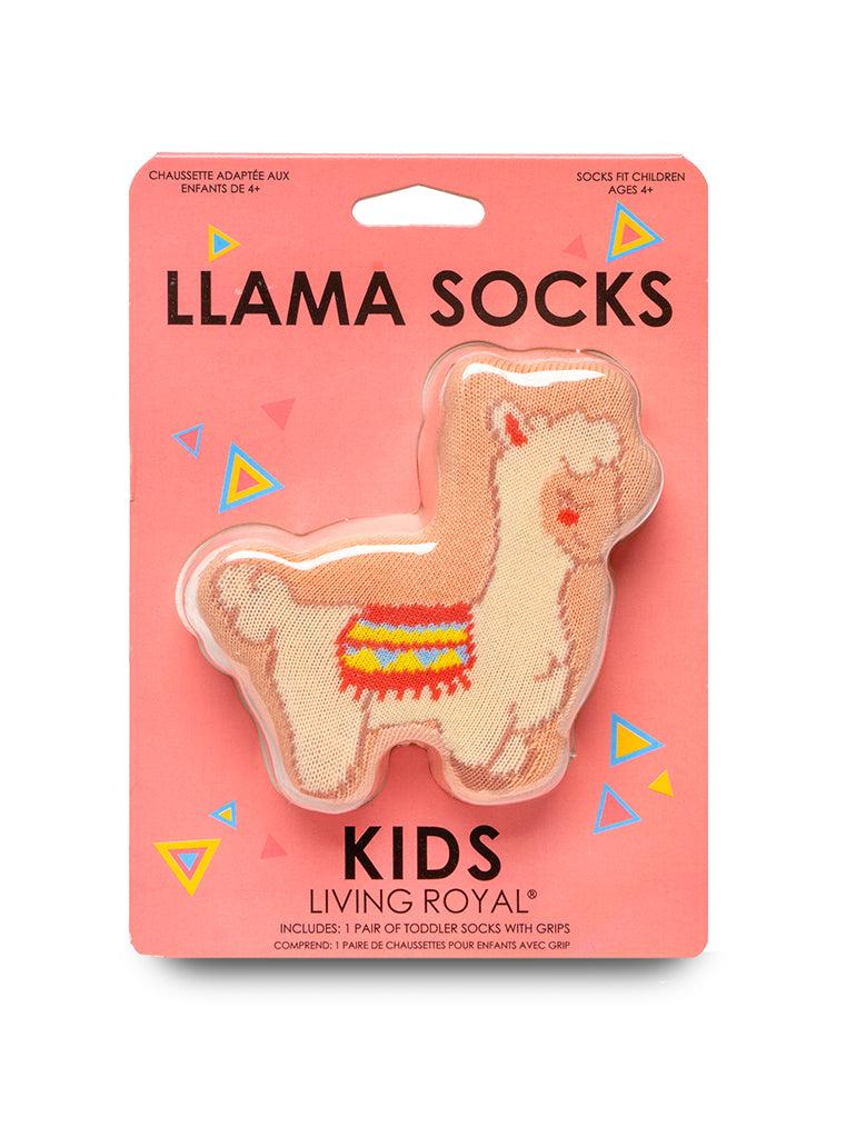 living royal Llama 3D Kids Crew Sock