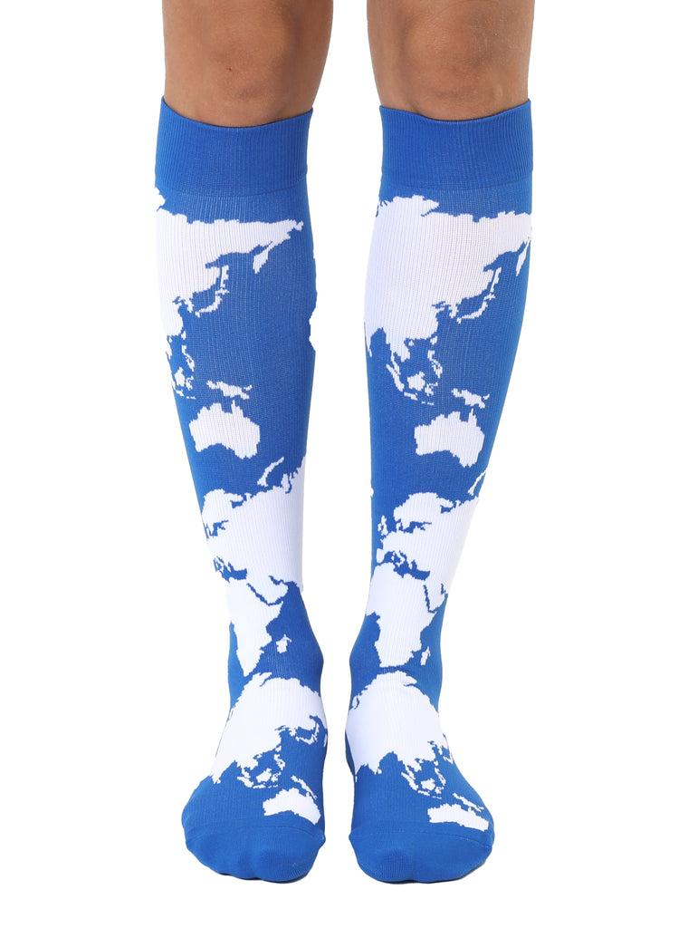 living royal Map Compression Socks