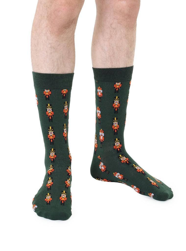living royal Nutcracker Mens Bamboo Crew Socks