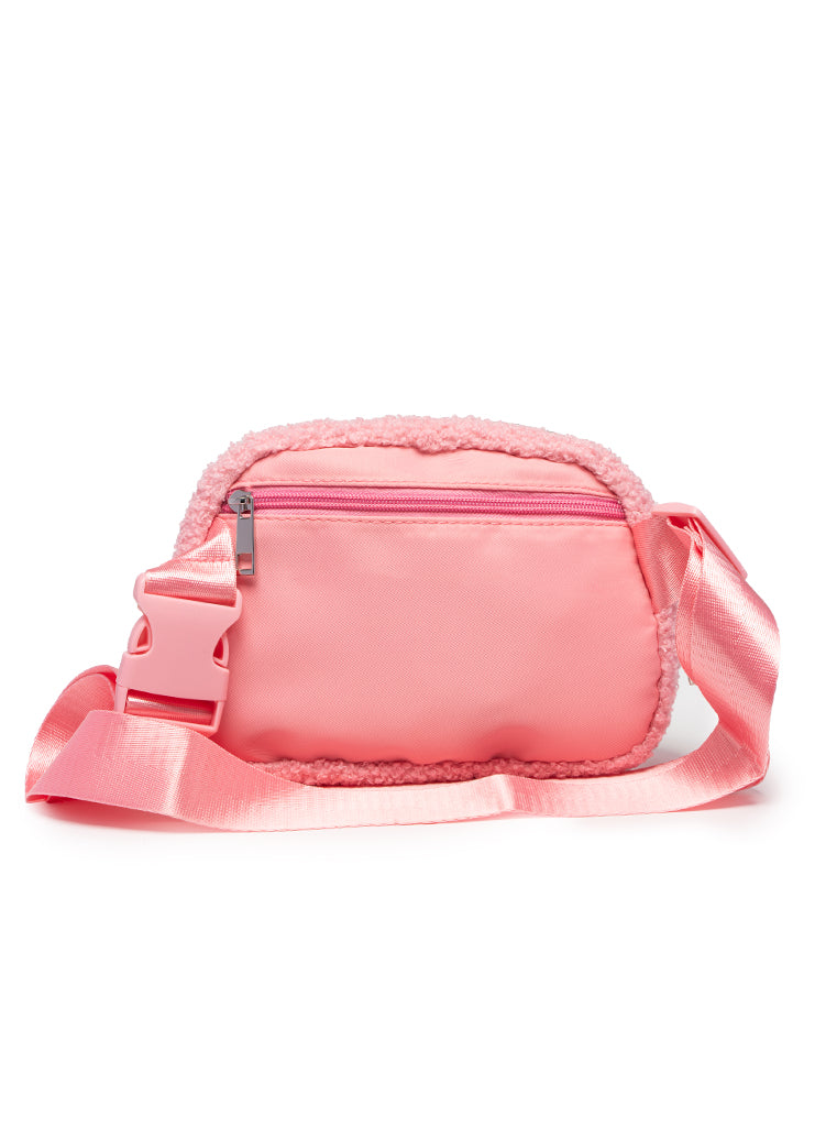Living Royal Pink Crystal Belt Bag