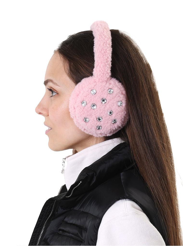Living Royal Pink Crystal Earmuff