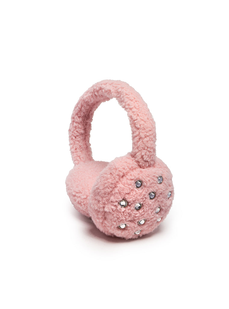 living royal Pink Crystal Earmuff