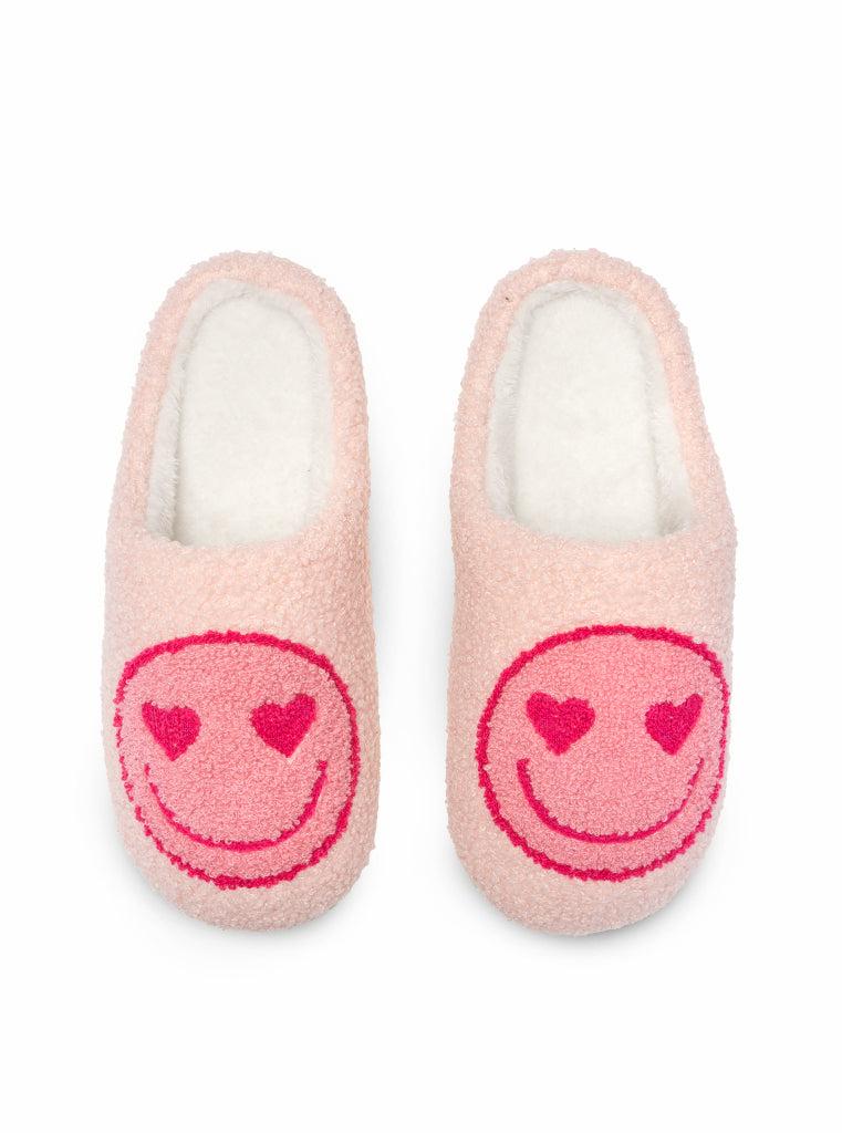 Living Royal Pink Happy Slippers
