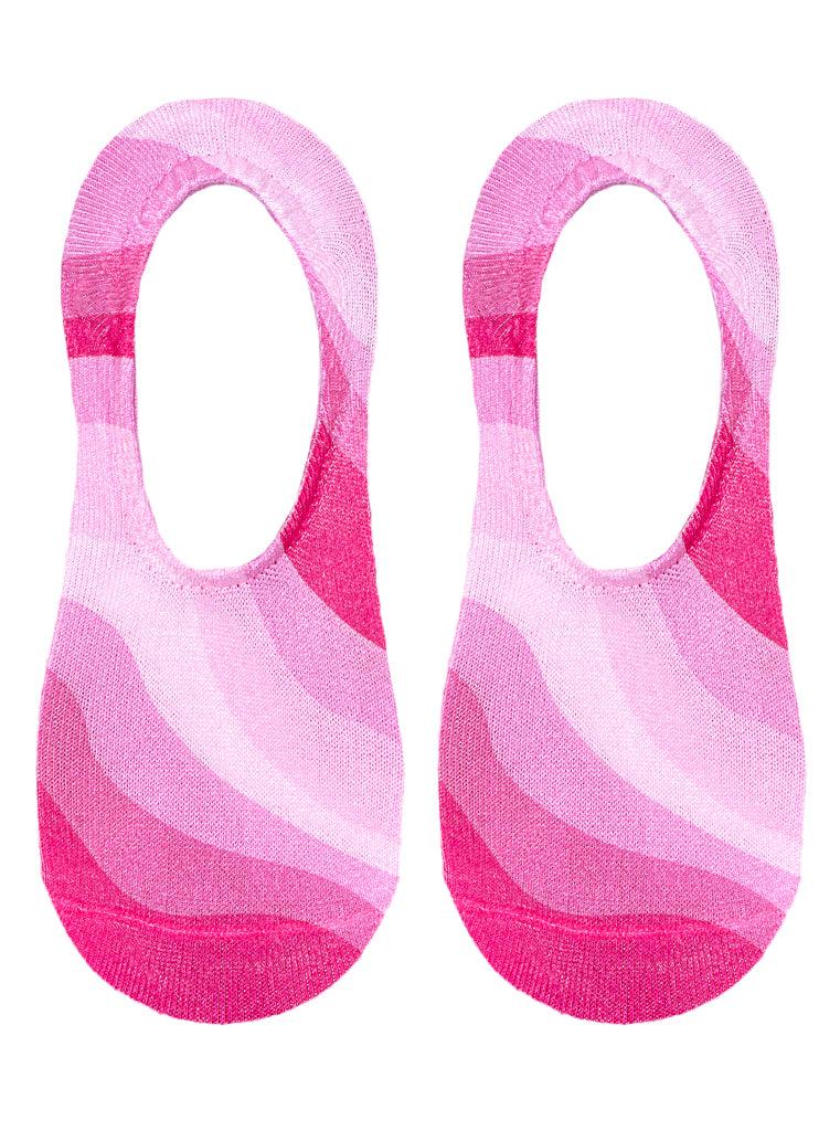 Living Royal Pink Wave Liner Socks