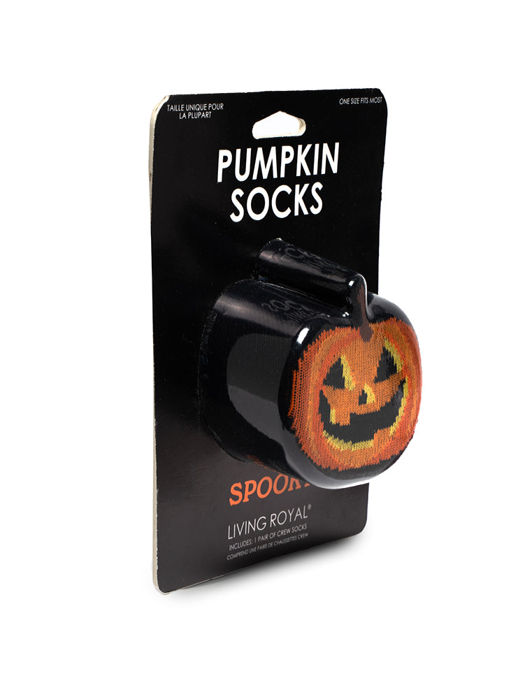 Living Royal Pumpkin 3D Crew Sock