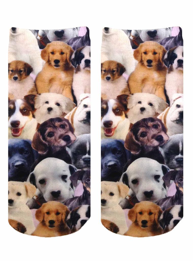 living royal Puppy All Over Ankle Socks
