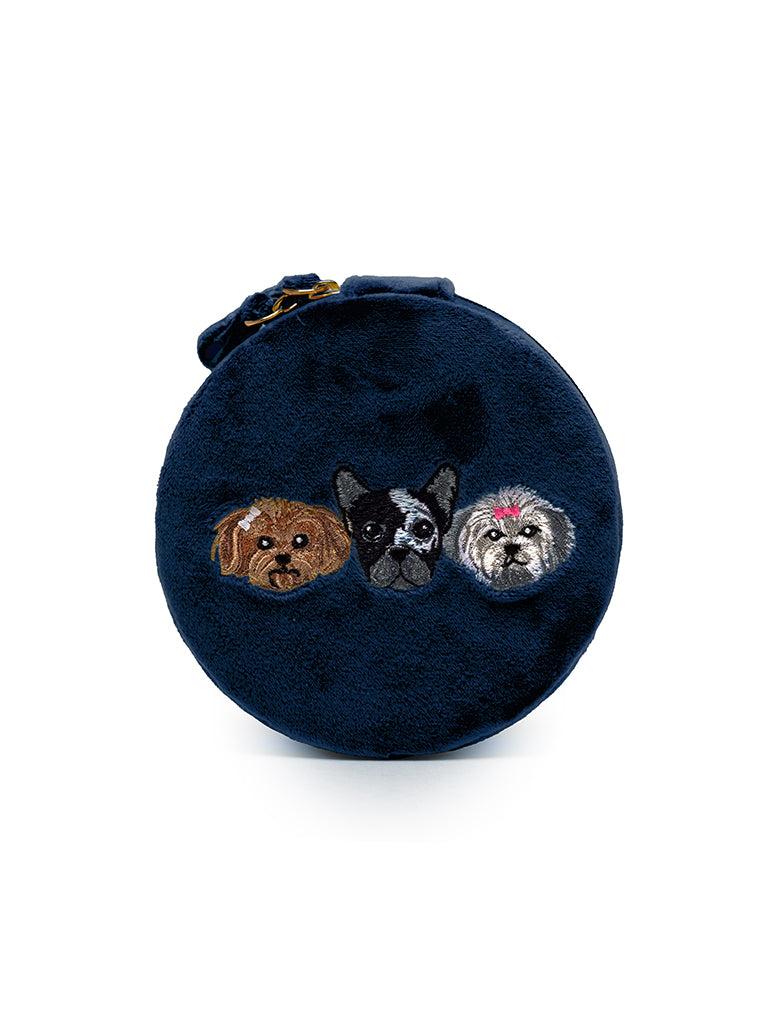 living royal Puppy Jewelry Zip Case