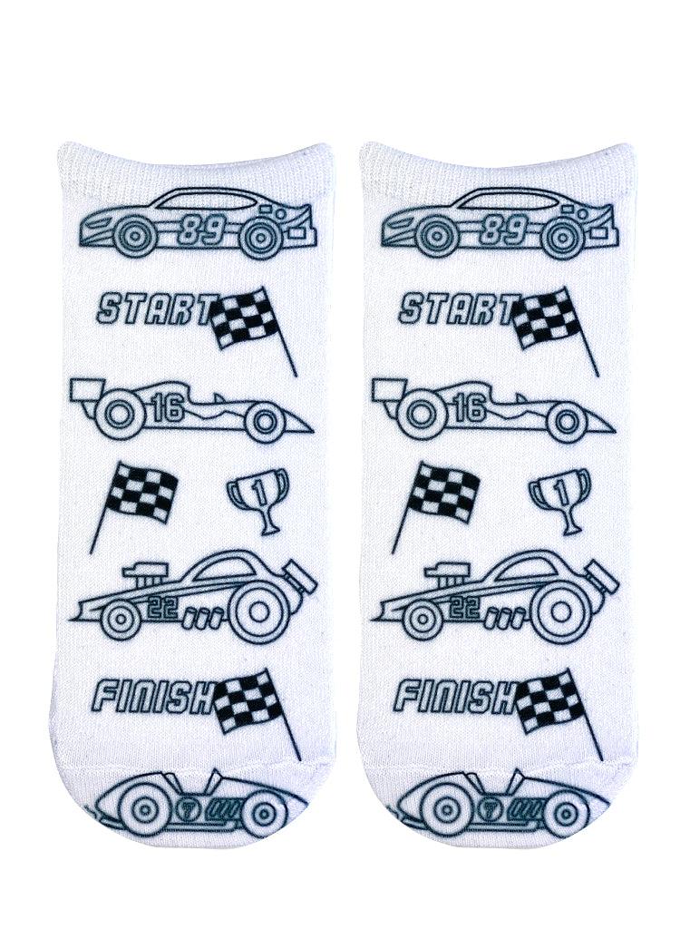 Living Royal Race Car Coloring Sock