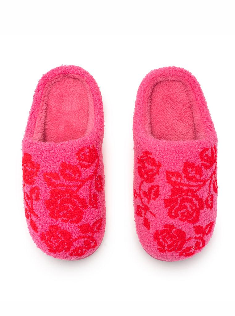 living royal Red Bouquet Slippers