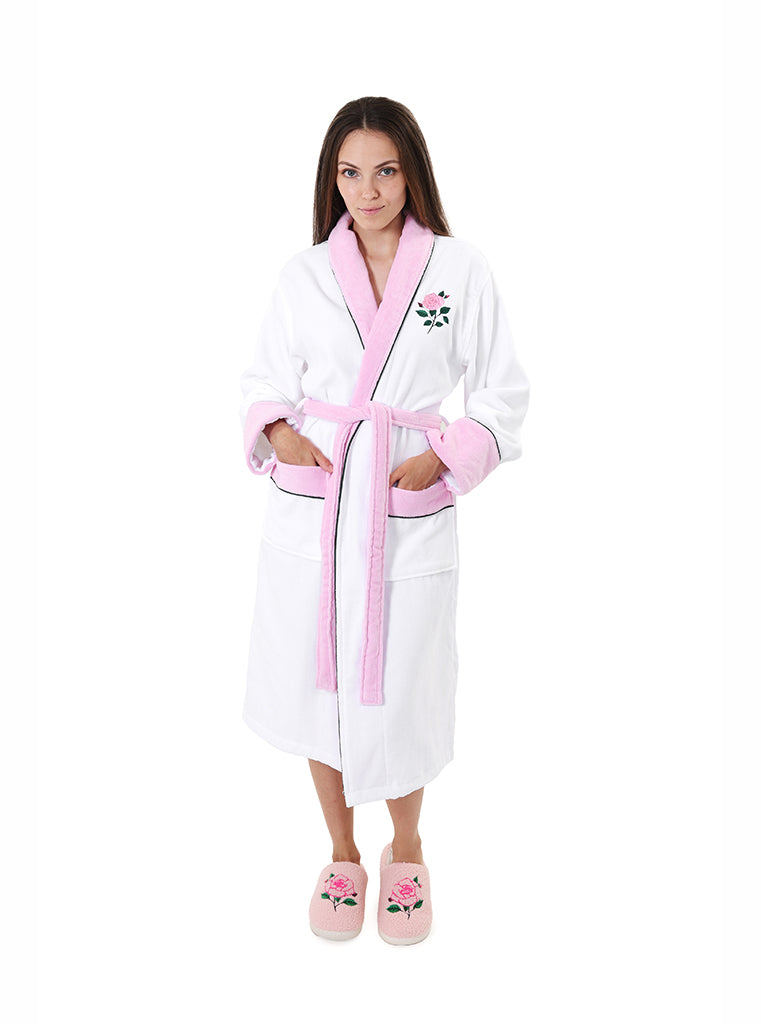 living royal Rose Cotton Robe
