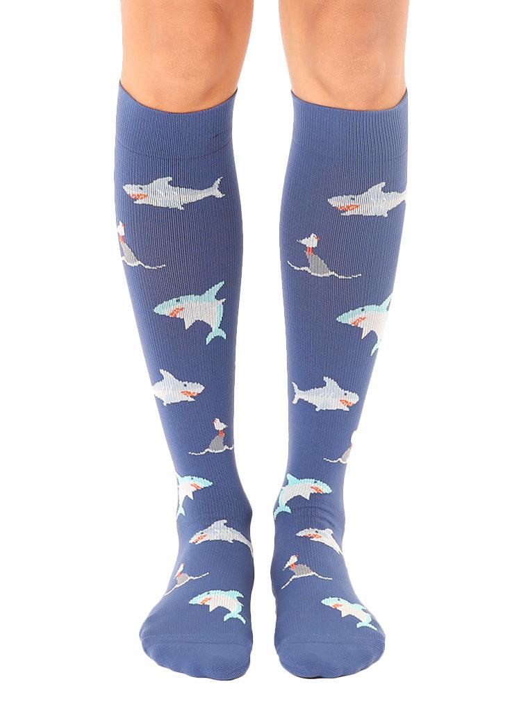living royal Sharks Compression Socks