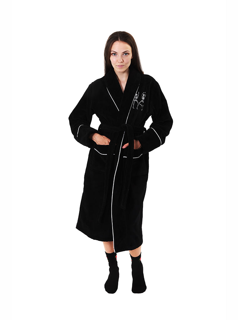 living royal Skull Cotton Robe