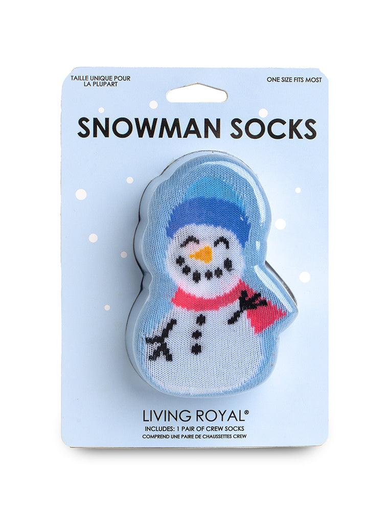 living royal Snowman 3D Crew Sock