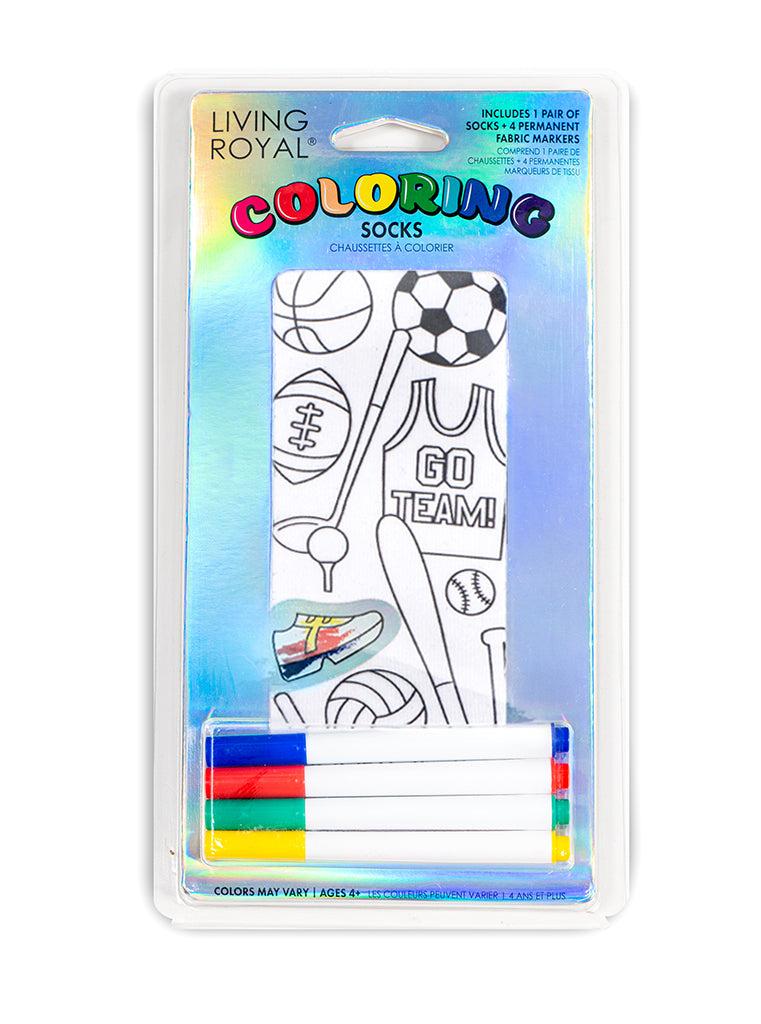 living royal Sports Coloring Sock