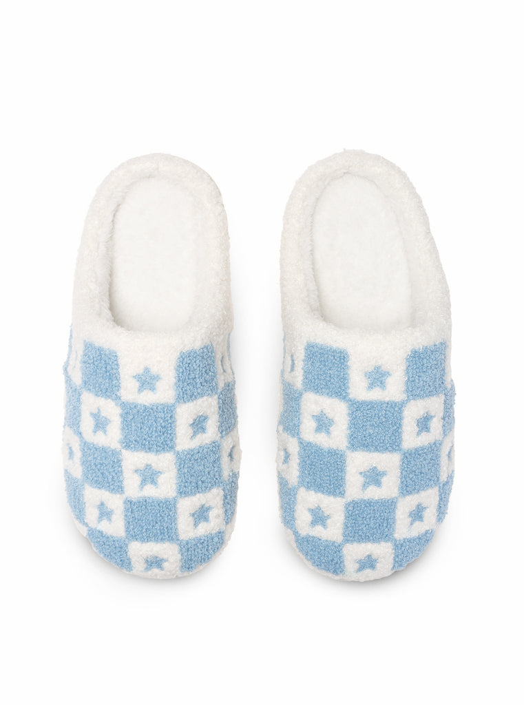 living royal Star Checker Slippers