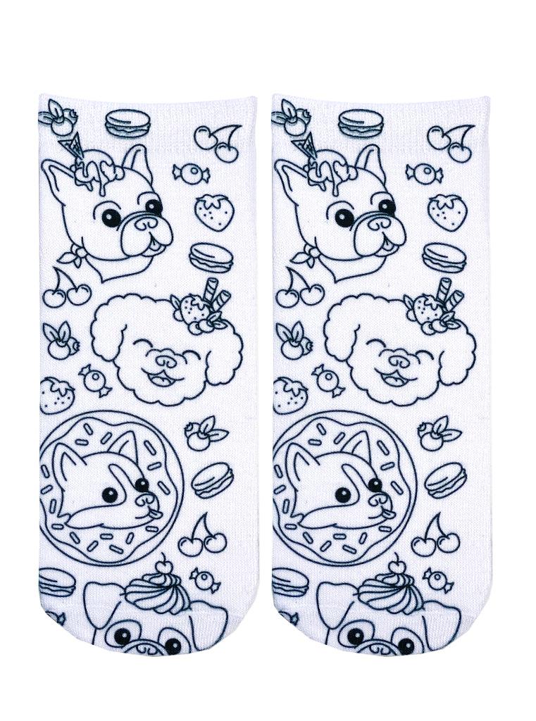 Living Royal Sweet Dog Coloring Sock