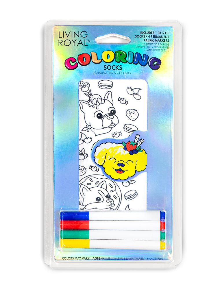 living royal Sweet Dog Coloring Sock