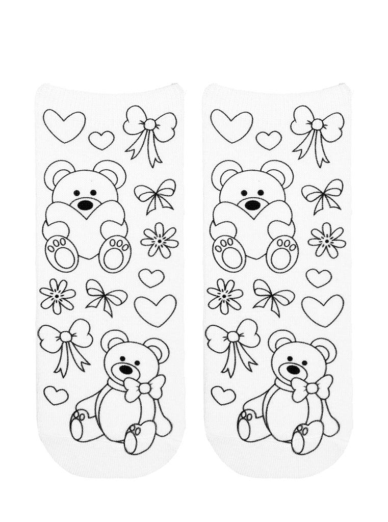 Living Royal Teddy Love Coloring Socks
