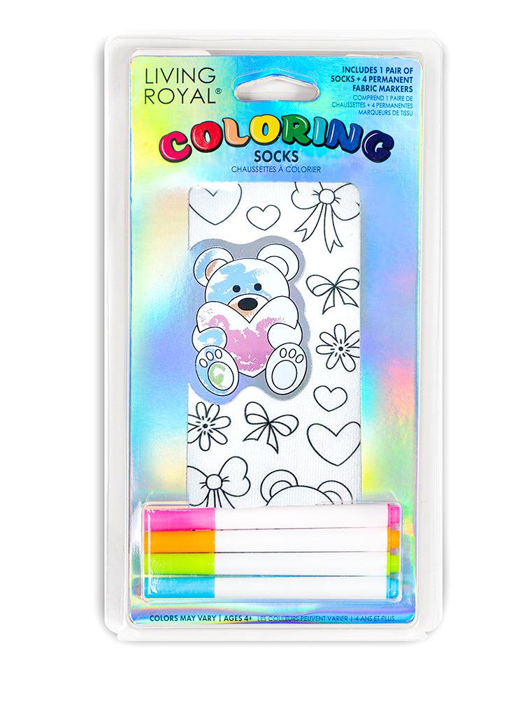 living royal Teddy Love Coloring Socks