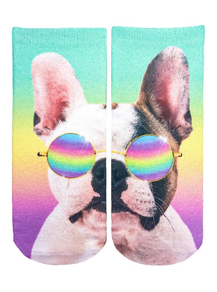 living royal Tie Dye Frenchie Ankle Socks