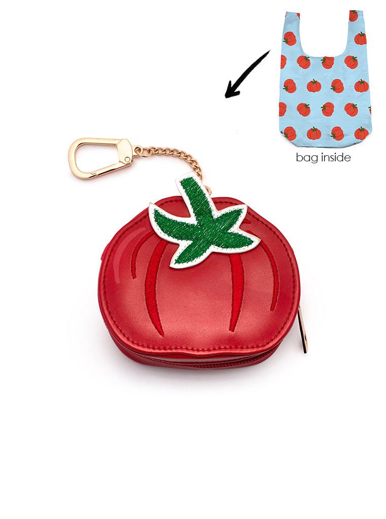 living royal Tomato 2 in 1 Bag Charm + Shopper Bag