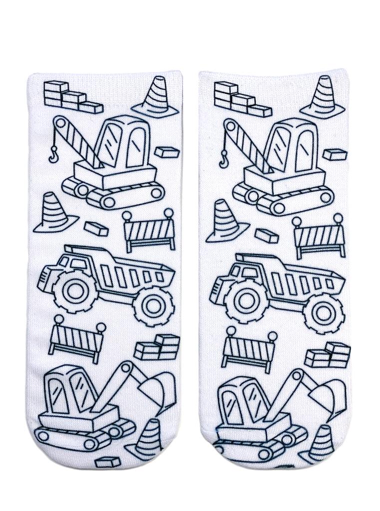 Living Royal Tractor Zone Coloring Sock