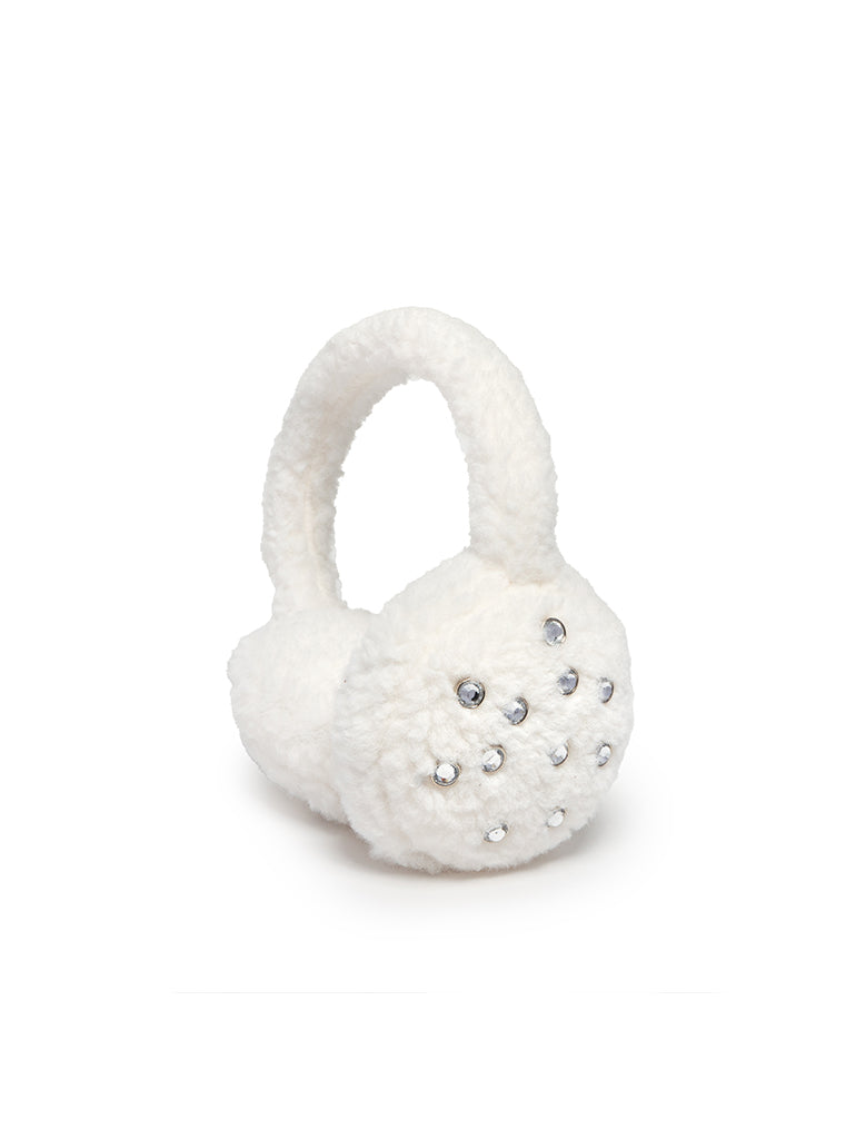 living royal White Crystal Earmuff
